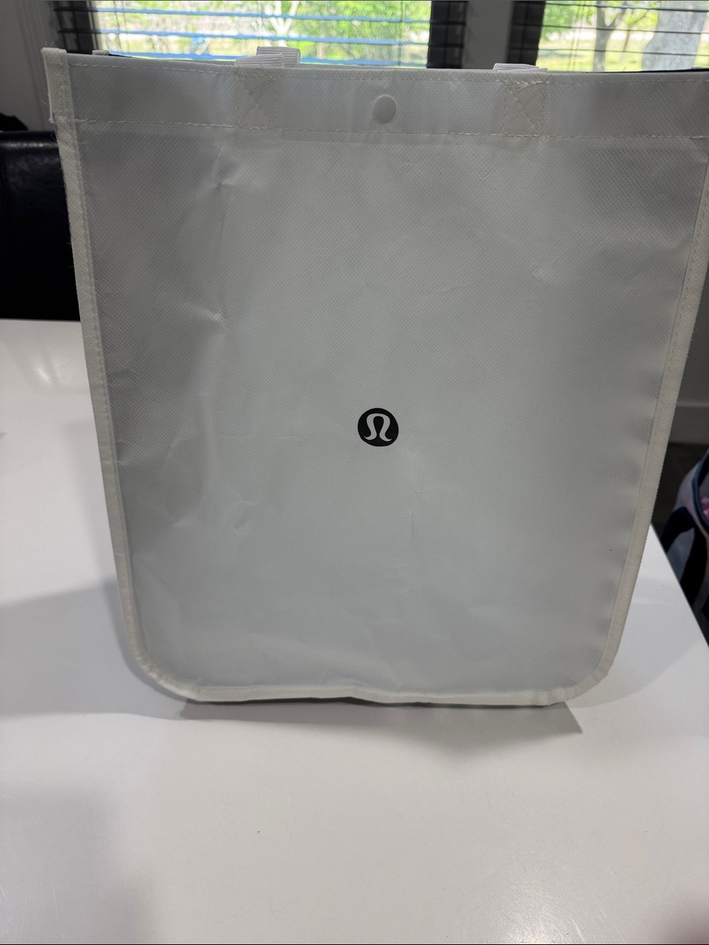 lululemon athletica White Toiletry Bag with Center Logo